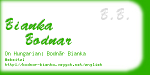 bianka bodnar business card